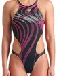 Купальник закритий для жінок Arena ONE STREAM SWIMSUIT чорний, рожевий
