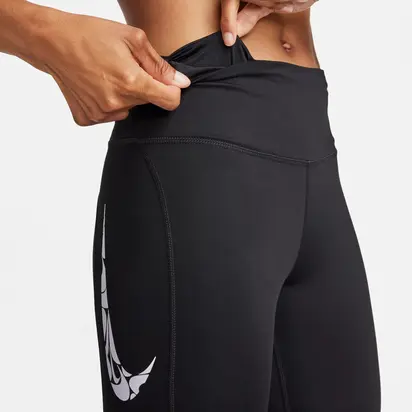 Легінси жіночі Nike Fast Mid-Rise 7/8 Running Leggings With Pockets Black