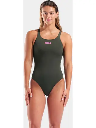 Купальник закритий для жінок Arena TEAM SWIMSUIT SWIM PRO SOLID темно-зелений