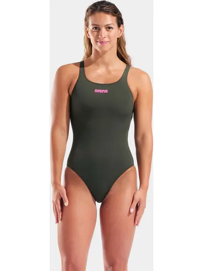 Купальник закритий для жінок Arena TEAM SWIMSUIT SWIM PRO SOLID темно-зелений