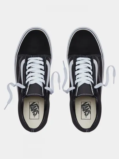 Кеди низькі Vans жін., чорний з білим