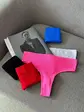Стрінги в рубчик на високій посадці, сірий (Т053)
