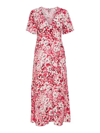 Сукня ONLENOLA S/S MIDI DRESS WVN 15230958 High Risk Red-CRUISE FLORAL ONLY S Червоний