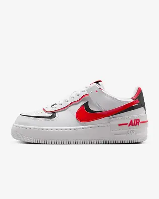 Кросівки Nike W AF1 SHADOW, білий з червоним