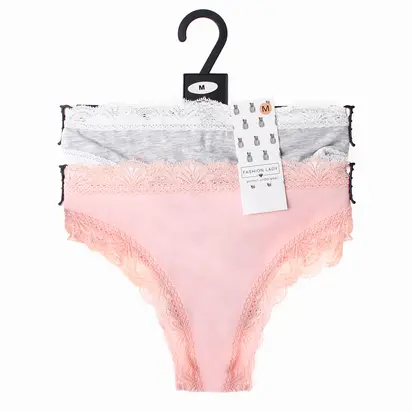 Труси Fashion Lady TAN TANGA F сірий, персиковий L