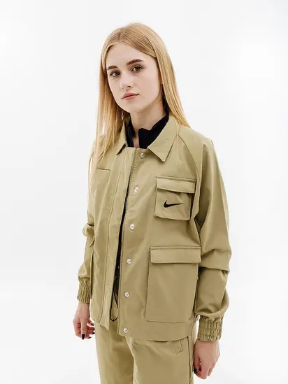 Куртка Nike W NSW SWSH JKT WVN, бежевий