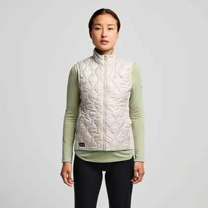Жилетка Saucony HURRICANE INSULATED VEST, світло-бежевий