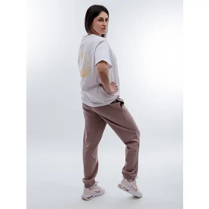 Штани Nike W NSW JRSY EASY JOGGER, бежевий