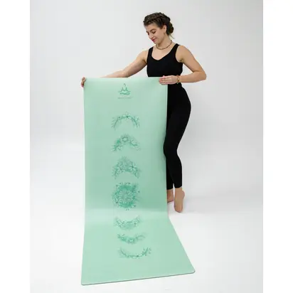 Килимок для йоги замшевий Sitara Bloom Moon RAO 183×68×0.5 см