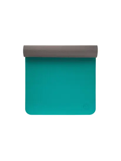 Килимок для йоги TPE Flow Bodhi 183x60x0.5 см петроль/антрацит