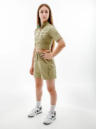 Футболка тренувальна Nike W NSW TOP SS RIB SU, бежевий