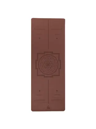 Килимок для йоги каучуковий Dinesh Yantra Marsala RAO 185×68×0.4 см
