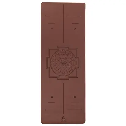 Килимок для йоги каучуковий Dinesh Yantra Marsala RAO 185×68×0.4 см