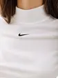 Футболка Nike W NSW ESSNTL RIB MOCK SS TOP, білий