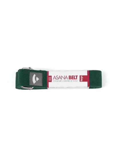 Ремінь для йоги Asana Belt від Bodhi темно-зелений 250x3.8 см