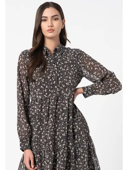Сукня ONLFREE L/S SHIRT DRESS WVN ONLY S Чорний