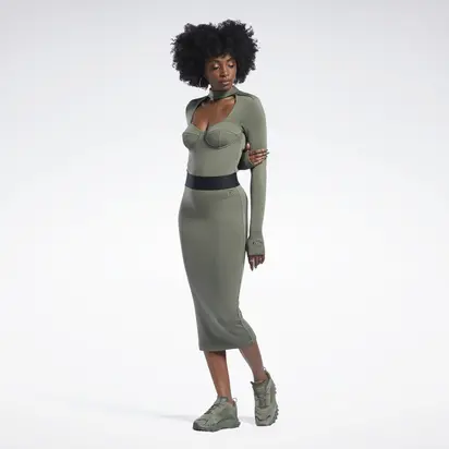 Боді Reebok x Cardi B Bodysuit, хакі