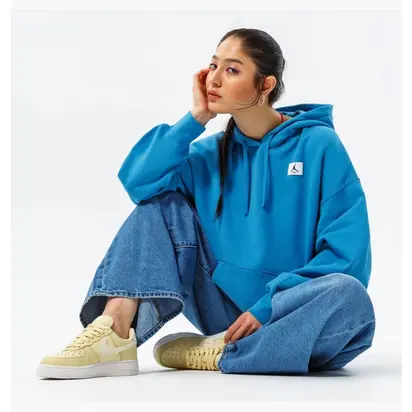 Толстовка JORDAN W J FLT FLC HOODIE, синій