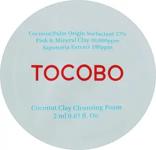 TOCOBO Пінка, що глибоко очищає, на основі декількох видів глини, 2мл тестер