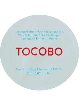 TOCOBO Пінка, що глибоко очищає, на основі декількох видів глини, 2мл тестер