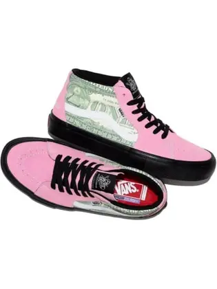 Кросівки Supreme x Skate Grosso Mid 'Dollar Bill - Pink'