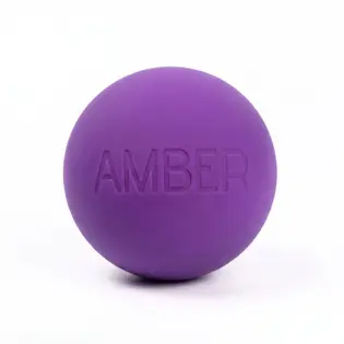 Масажний м’ячик Amber силіконовий 6 см фіолетовий