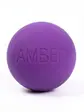 Масажний м’ячик Amber силіконовий 6 см фіолетовий