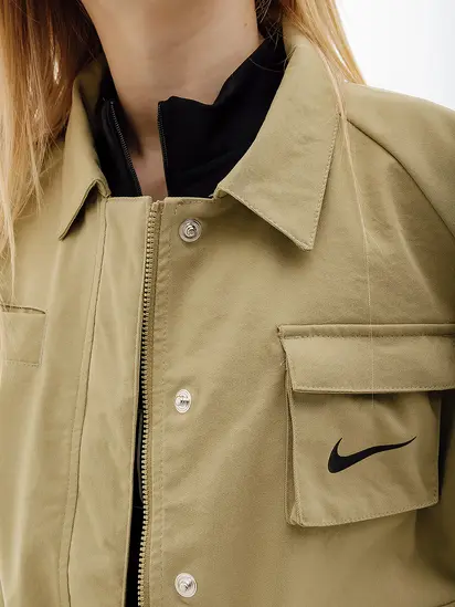 Куртка Nike W NSW SWSH JKT WVN, бежевий
