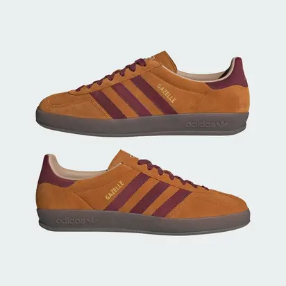 Кросівки Adidas Gazelle Indoor, коричневий з бордовим