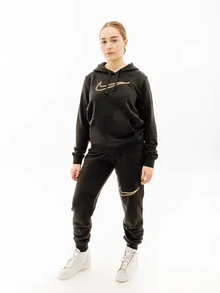 Штани Nike NS CLUB FLC SHINE MR PANT, чорний