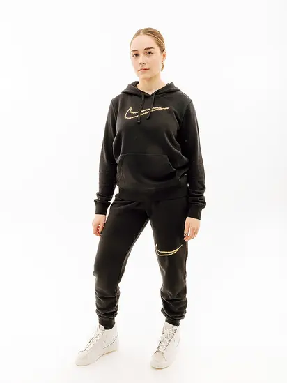 Штани Nike NS CLUB FLC SHINE MR PANT, чорний