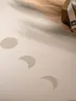 Йога-мат Bodhi Phoenix Moon Phases Light Taupe матовий 185x66x0.4 см