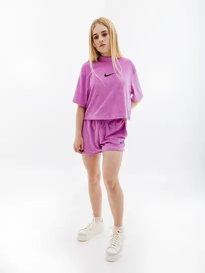Шорти Nike W NSW TRRY SHORT MS, фіолетовий