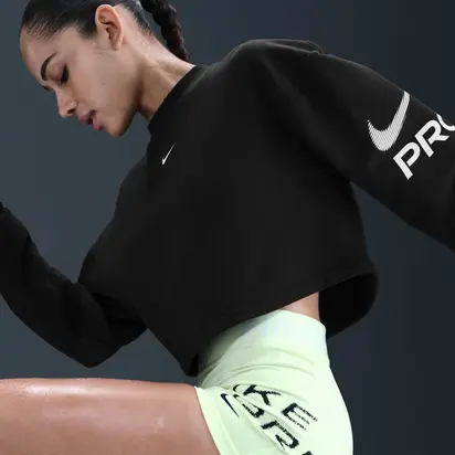 Світшот жіночий Nike Flc Crew Tt Hrx Black