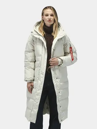 Куртка Alpha Industries SIERRA LONG PUFFER W, молочний