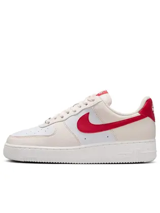 Кросівки Nike W AIR FORCE 1 07 NEXT NATURE, білий з червоним