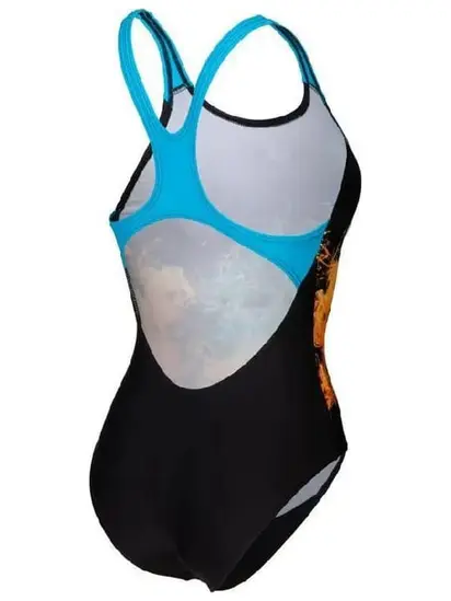 Купальник закритий для жінок Arena VIBRANT SWIMSUIT SWIM PRO BACK чорний