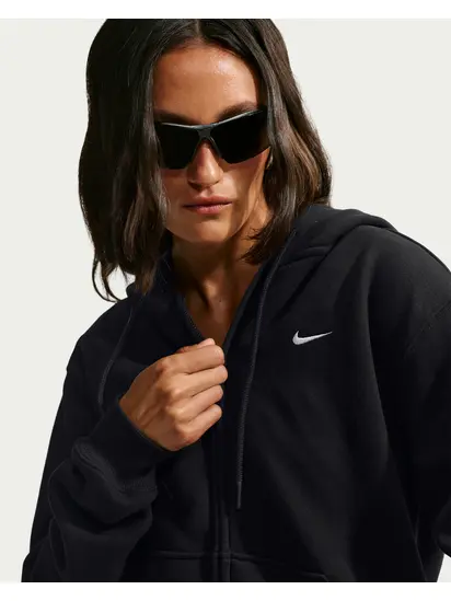 Толстовка Nike W STDO FLC MW STD FZ HDY, чорний