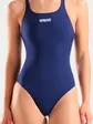 Купальник закритий для жінок Arena WOMEN'S TEAM SWIMSUIT SWIM PRO темно-синій