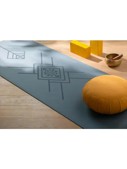 Йога-мат Bodhi Phoenix XL TribAlign Blue матовий 200x66x0.4 см