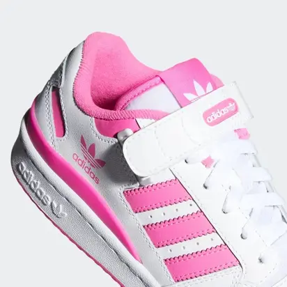 Кросівки Adidas Forum Low J, білий з рожевим