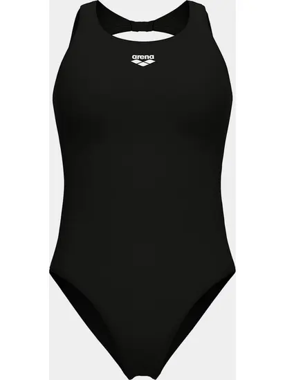 Купальник закритий для жінок Arena O BACK SWIMSUIT SOLID ONE PIEC чорний, білий