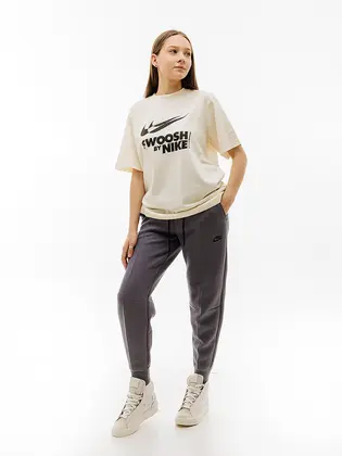 Штани Nike W TCH FLC MR JGGR, синій