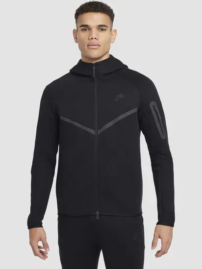 Кофта NIKE TECH SET FLEECE FULL ZIP BLACK
