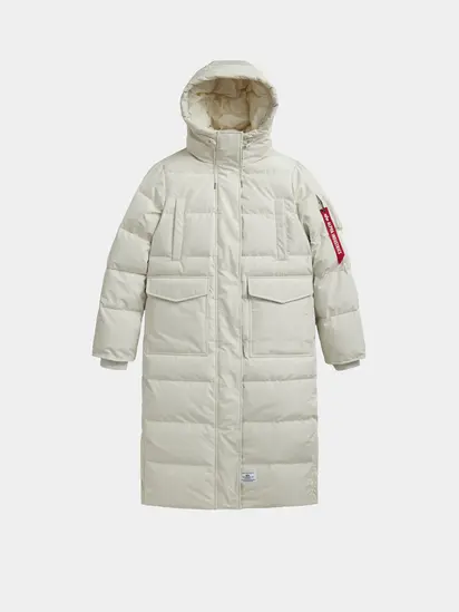Куртка Alpha Industries SIERRA LONG PUFFER W, молочний