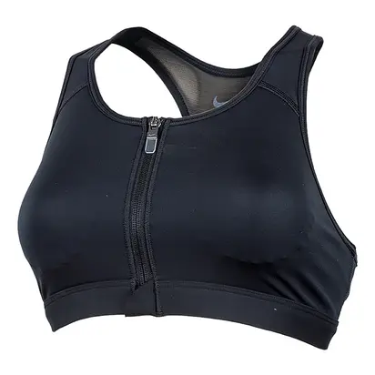 Топ Nike W NK DF SWSH ZIP FRONT BRA, чорний
