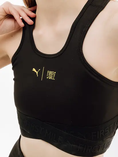 Топ Puma W First Mile High Impact Bra, чорний