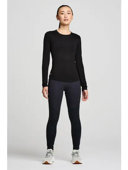 Футболка Saucony PEREGRINE MERINO LONG SLEEVE, чорний