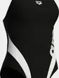 Купальник закритий для жінок Arena STRIPEFLO SWIMSUIT SWIM PRO BA чорний, білий