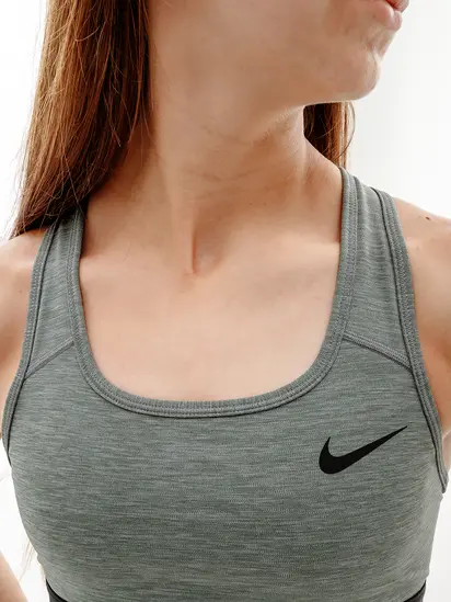 Топ Nike W NK DF SWSH BAND NONPDED BRA, сірий